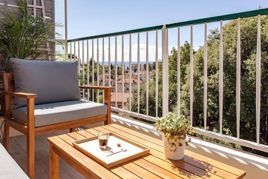 شقة L36 Sea View Terrace 10Min Walking To Sea/Parking & Ac نيس المظهر الخارجي الصورة