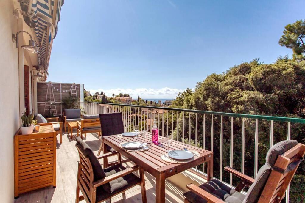 شقة L36 Sea View Terrace 10Min Walking To Sea/Parking & Ac نيس المظهر الخارجي الصورة
